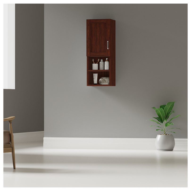 Mueble Auxiliar Lateral De Baño, Chocolate