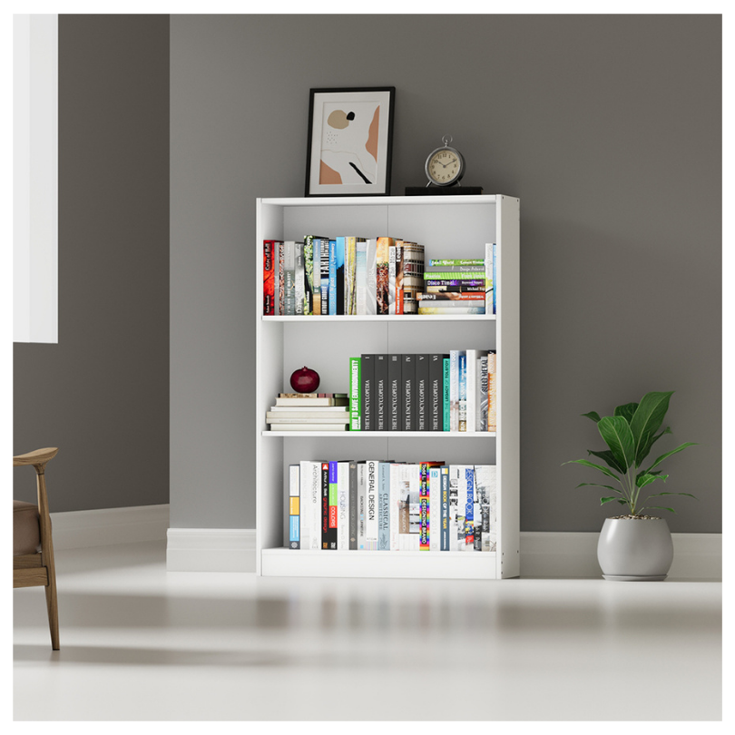 Mueble Biblioteca 3 Entrepaños, Blanco
