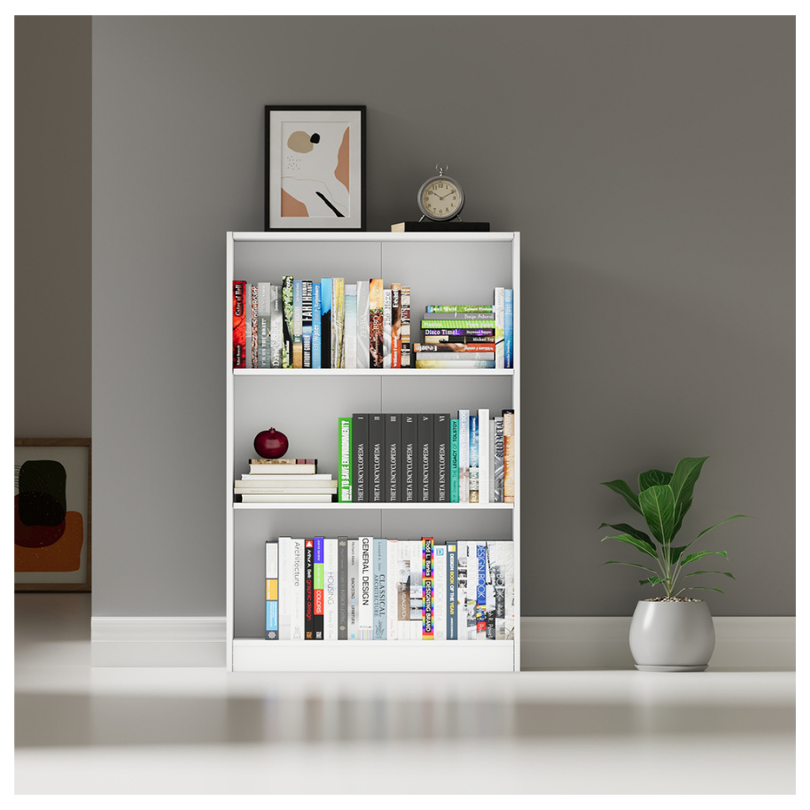 Mueble Biblioteca 3 Entrepaños, Blanco