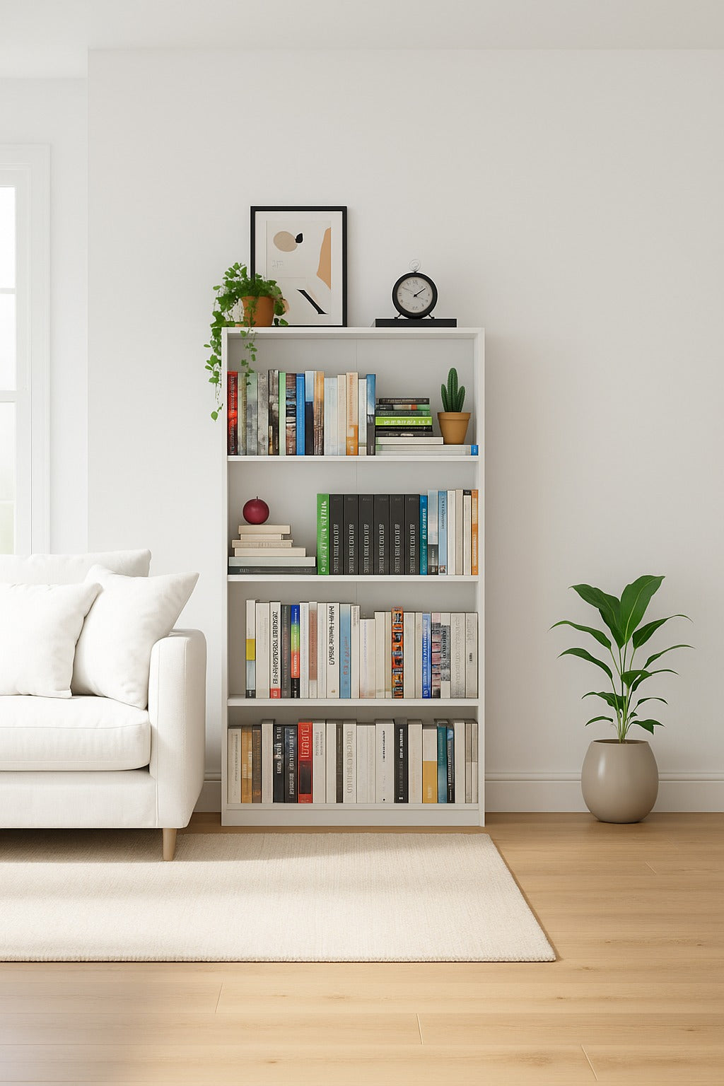 Mueble Biblioteca 3 Entrepaños, Blanco