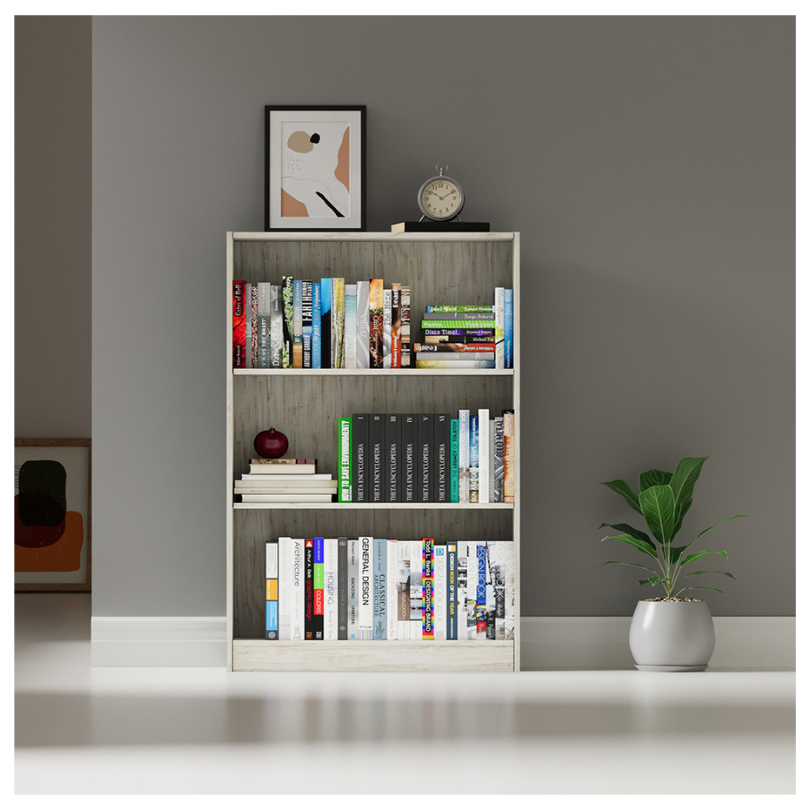 Mueble Biblioteca 3 Entrepaños, Pino