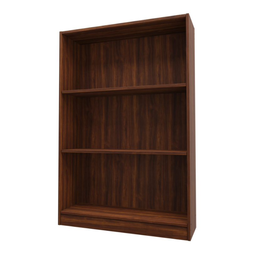 Mueble Biblioteca 3 Entrepaños, Chocolate