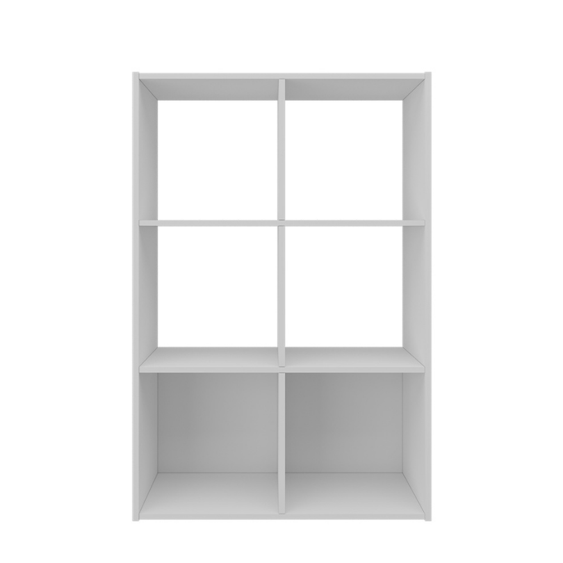 Mueble Organizador- Biblioteca 6 Cubos, Blanco