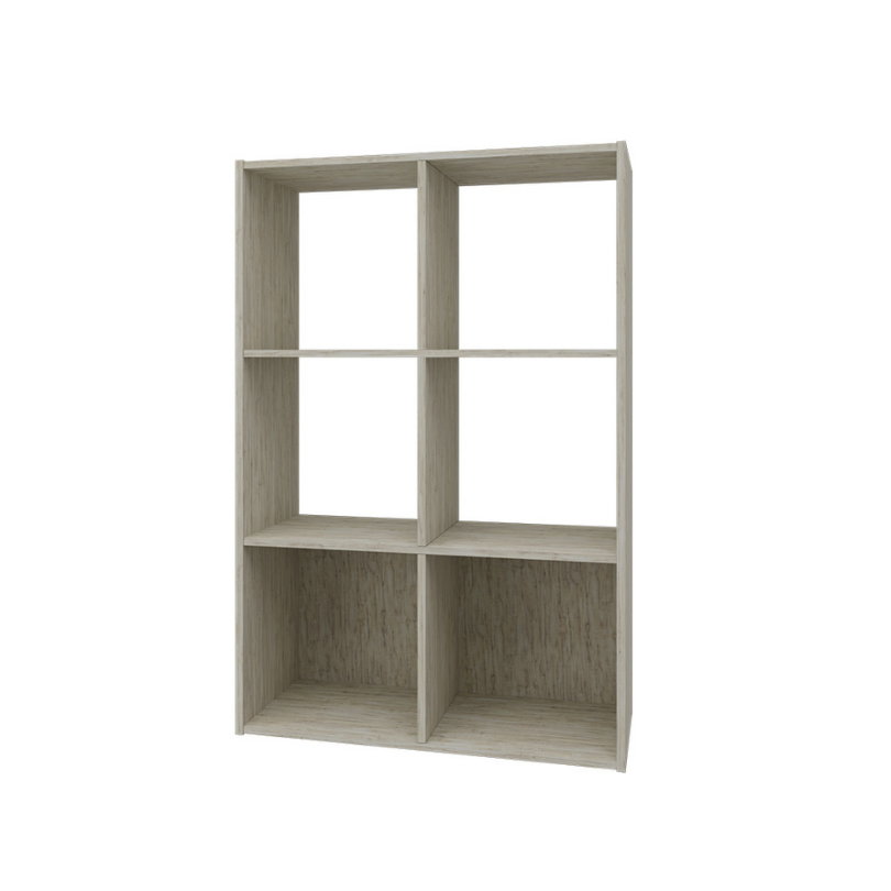 Mueble Organizador- Biblioteca 6 Cubos Madera, Pino