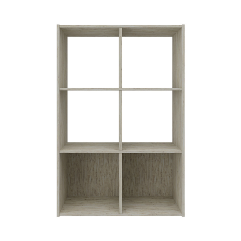 Mueble Organizador- Biblioteca 6 Cubos Madera, Pino