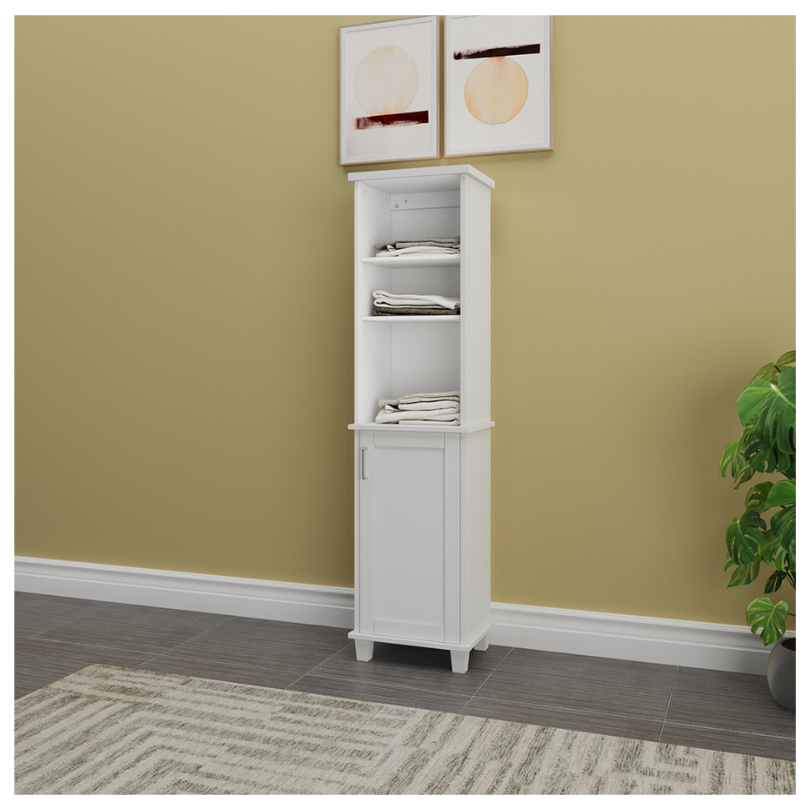 Mueble Lateral  Multiusos 1 Puerta, Blanco