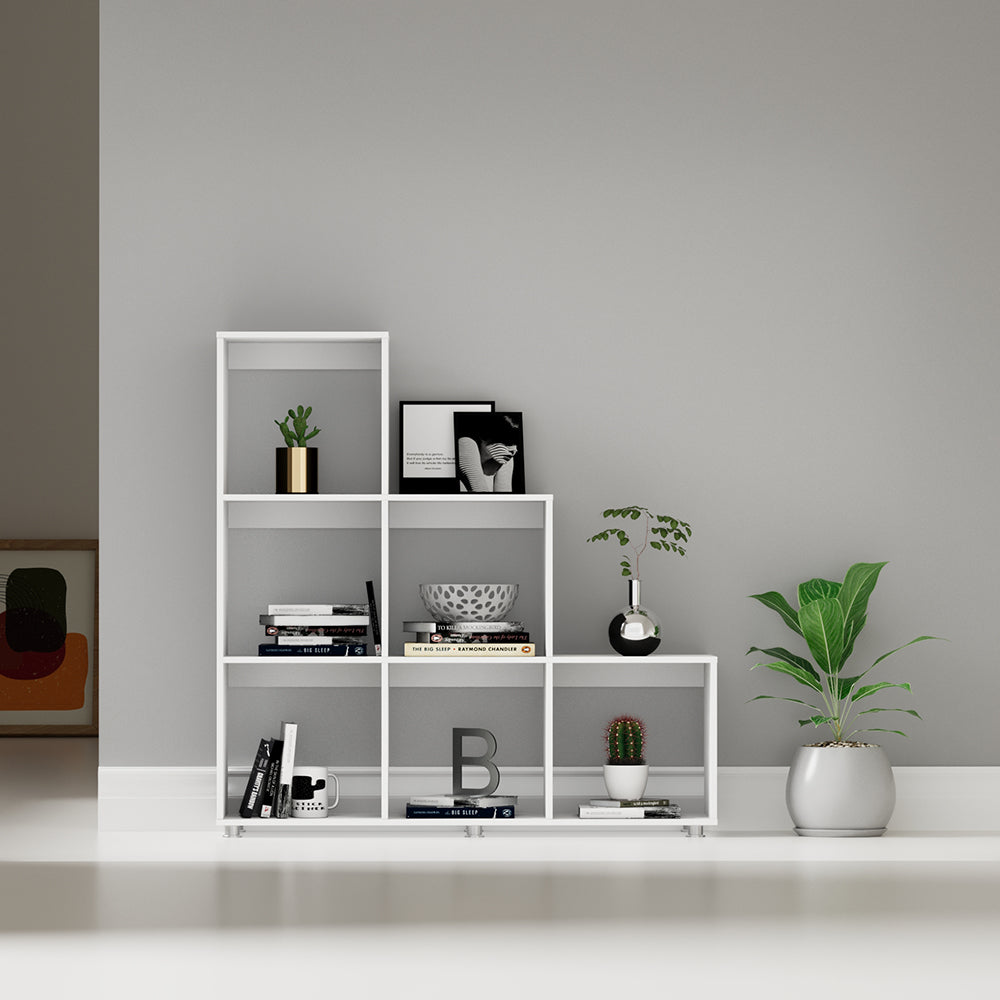 Mueble  Biblioteca Escalera, Blanco