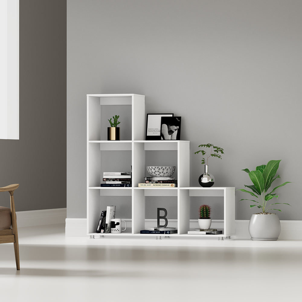 Mueble  Biblioteca Escalera, Blanco