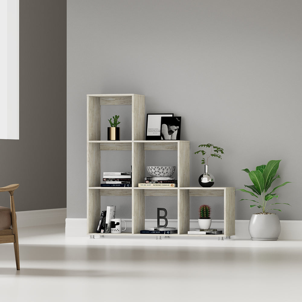 Mueble  Biblioteca Escalera, Pino