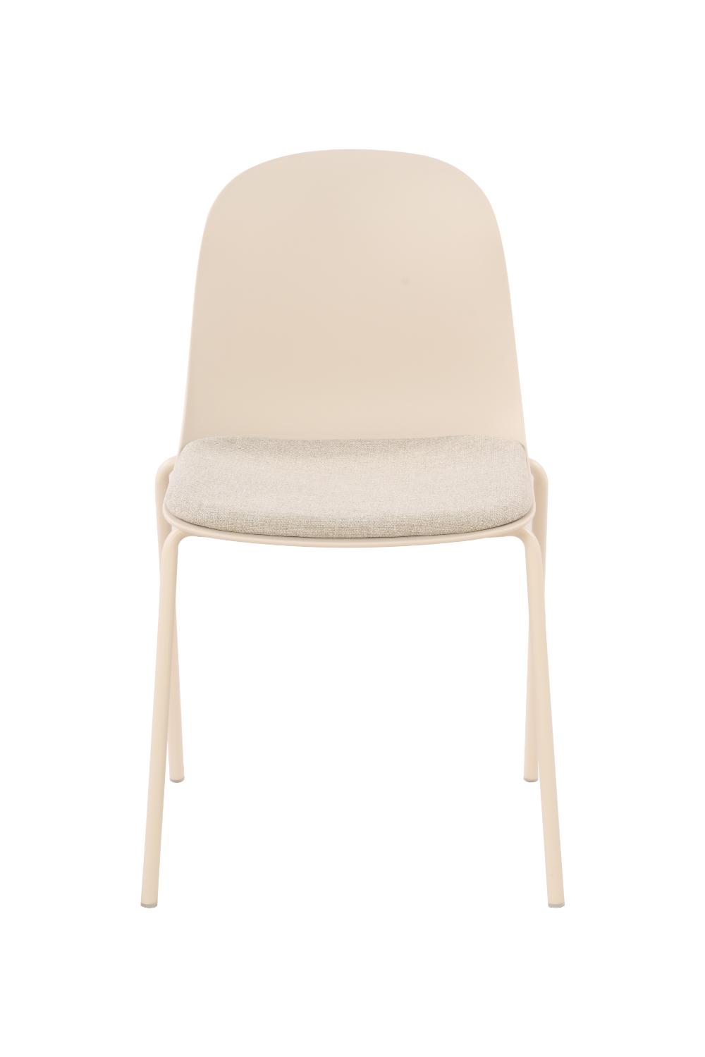 Silla con Cojín Aiara, Color Blanco, Diseño Moderno