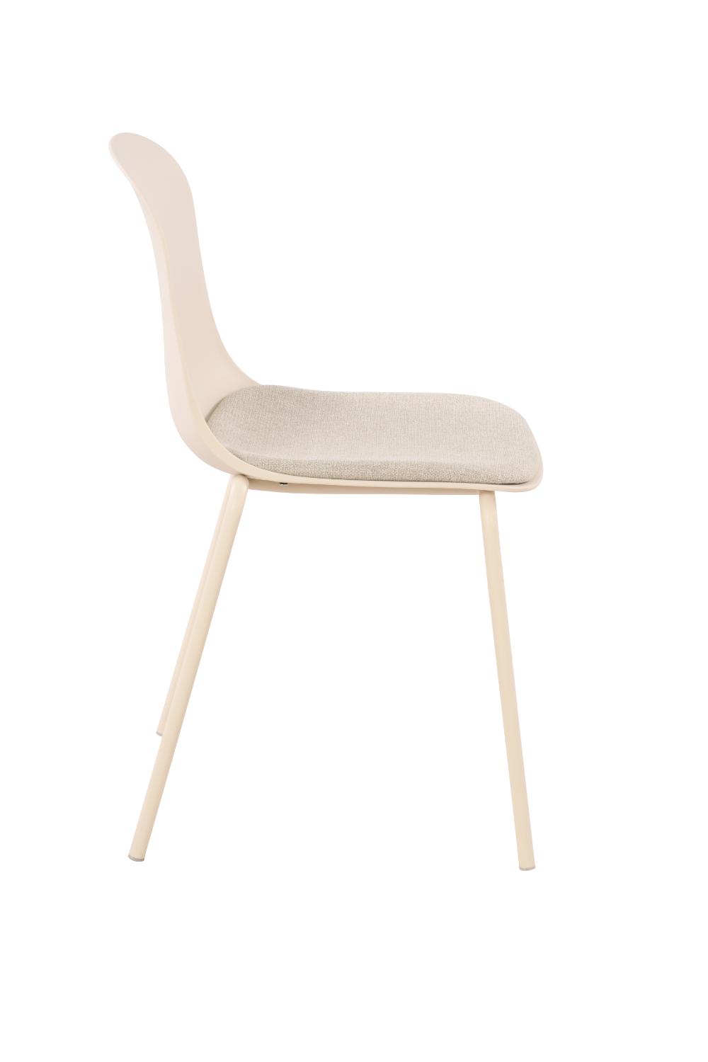 Silla con Cojín Aiara, Color Blanco, Diseño Moderno