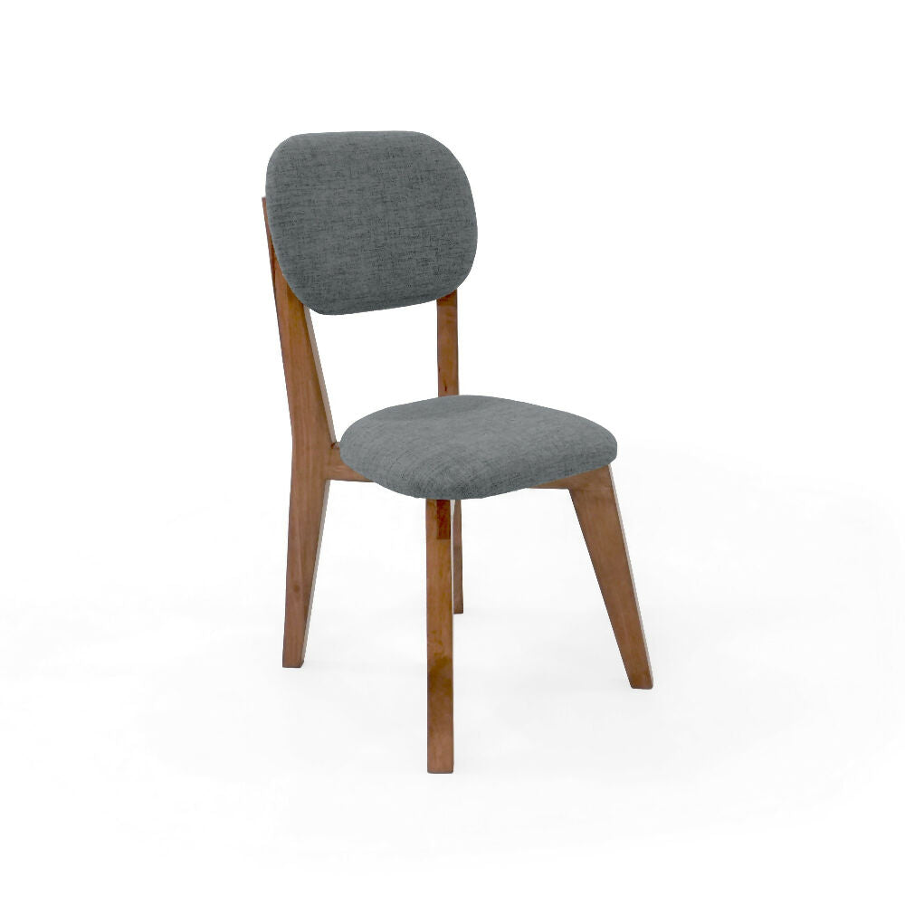Silla de Comedor Adela 50x51.5x93 Tela Gris