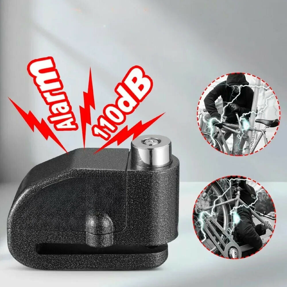 Candado Moto Disco Con Alarma Para Moto + Llaves