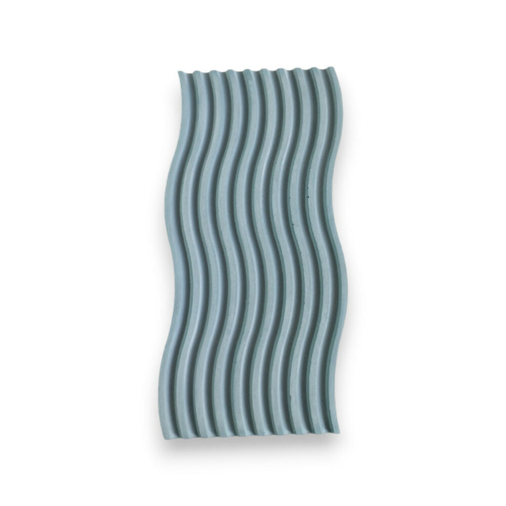 bandeja en cemento olas color azul petróleo de concreto tienda online de materas y decoración
