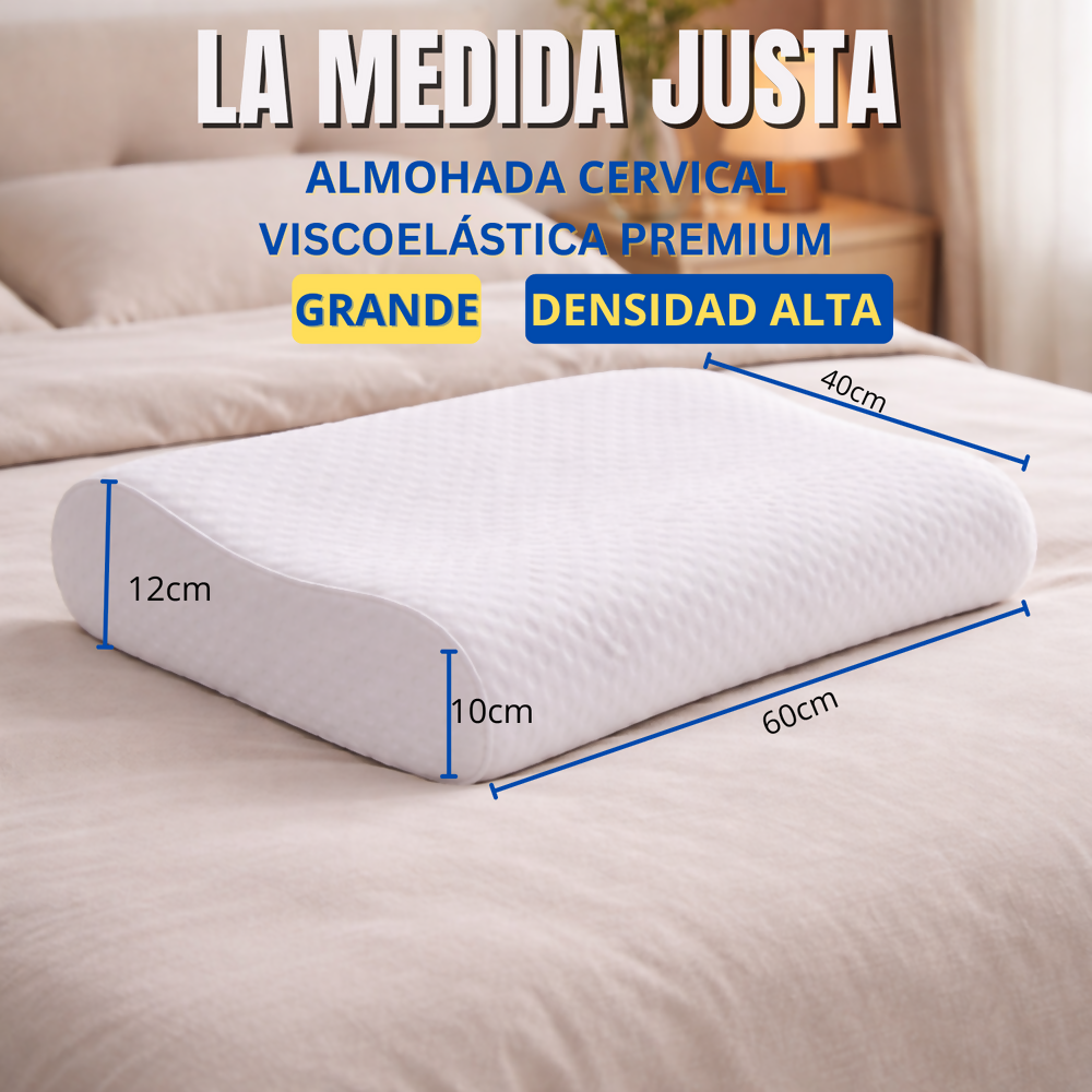 Almohada viscoelastica antiestres cervical