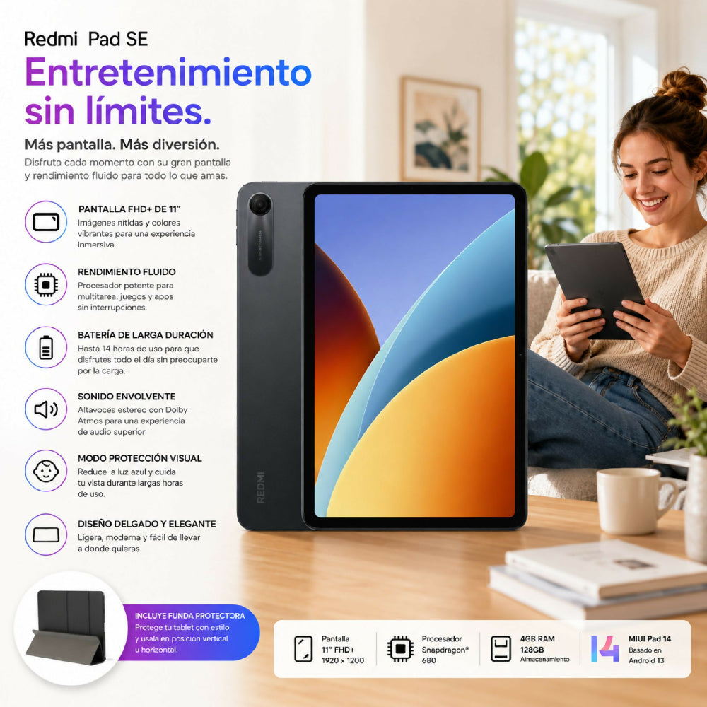 Tablet Redmi Pad 2 9.7" 64GB / 4GB RAM El Equilibrio Perfecto En Calidad Negro