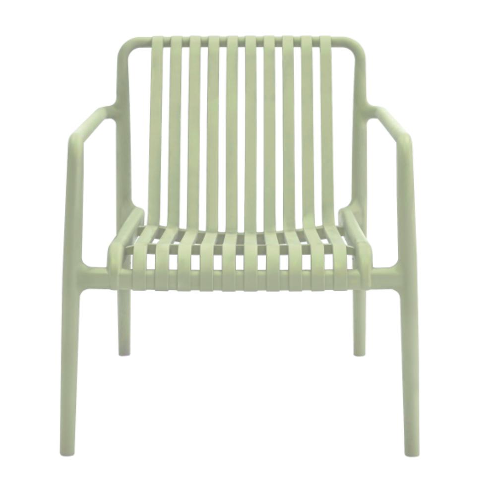 Silla Lounge Parma, Verde, Con espaldar y diseño Moderno X2