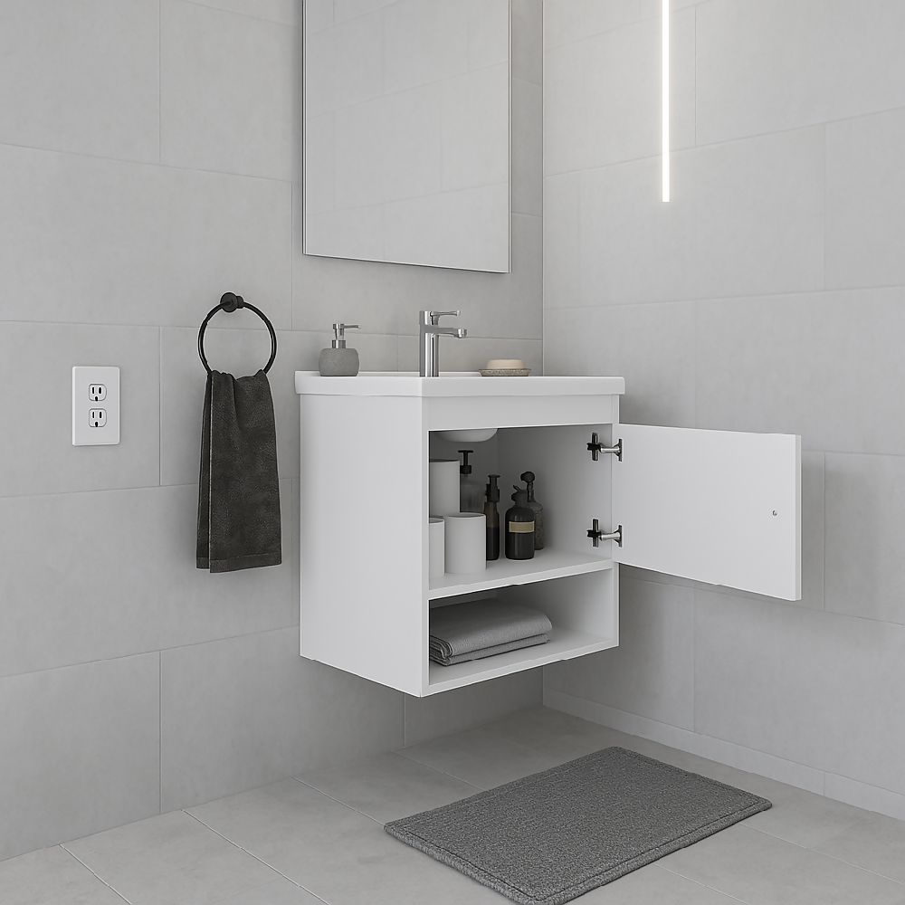 Mueble de Baño con Lavamanos Linz - Blanco