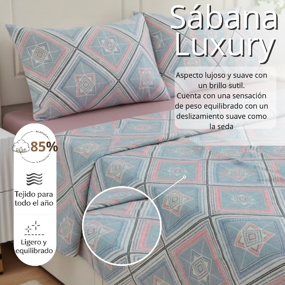 Juego de Sabana Doble Estampada 17