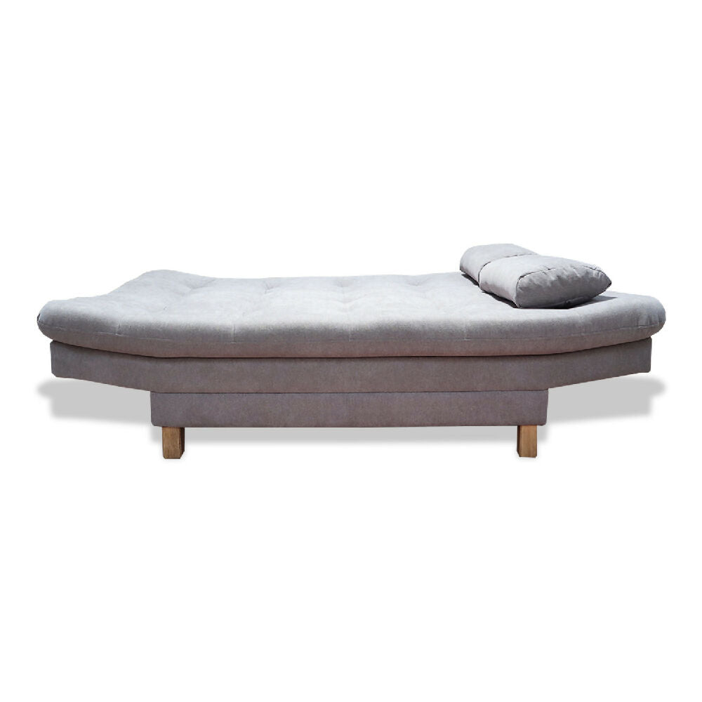 Sofacama Bakers 3 Posiciones Gris + 2 Cojines Decorativos