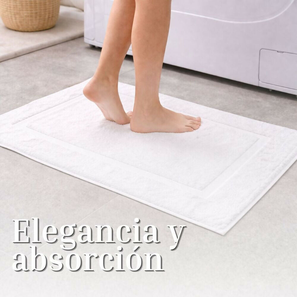 Tapete baño hotelero 100% algodon 50x60cm 800gr