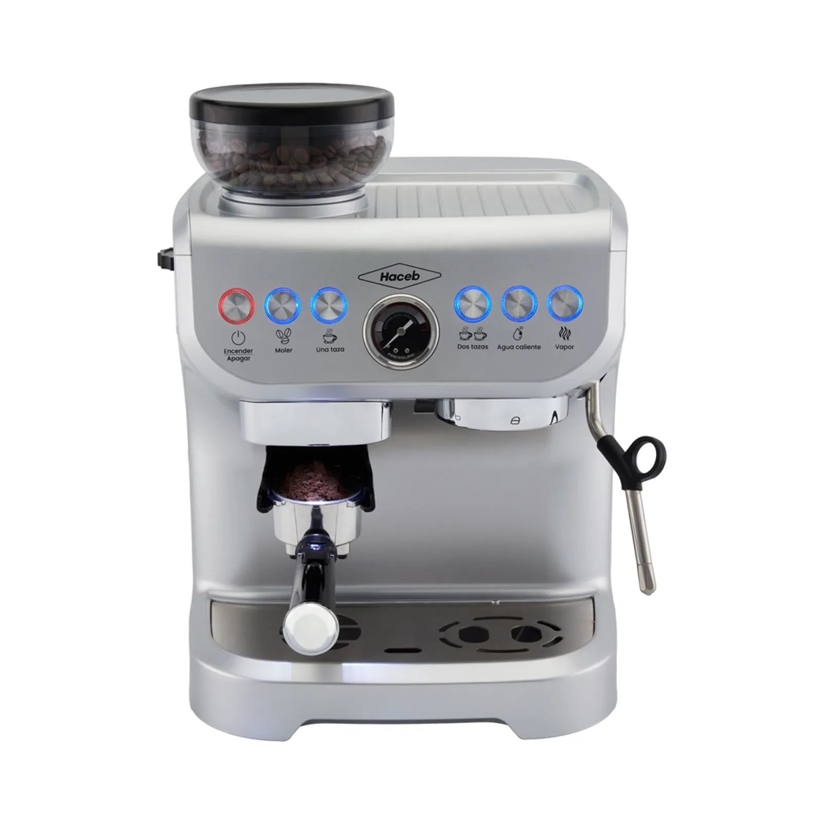 Máquina de Café Haceb Con Molino Integrado Inox