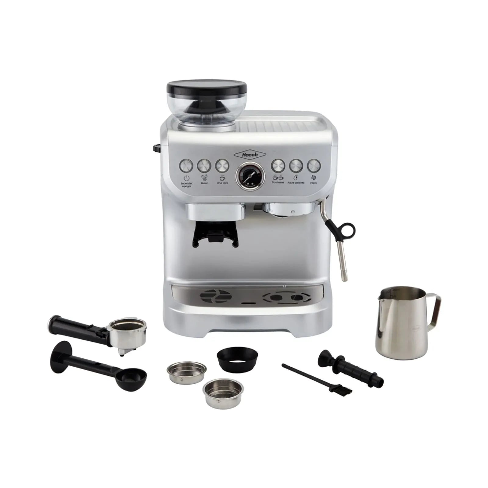 Máquina de Café Haceb Con Molino Integrado Inox