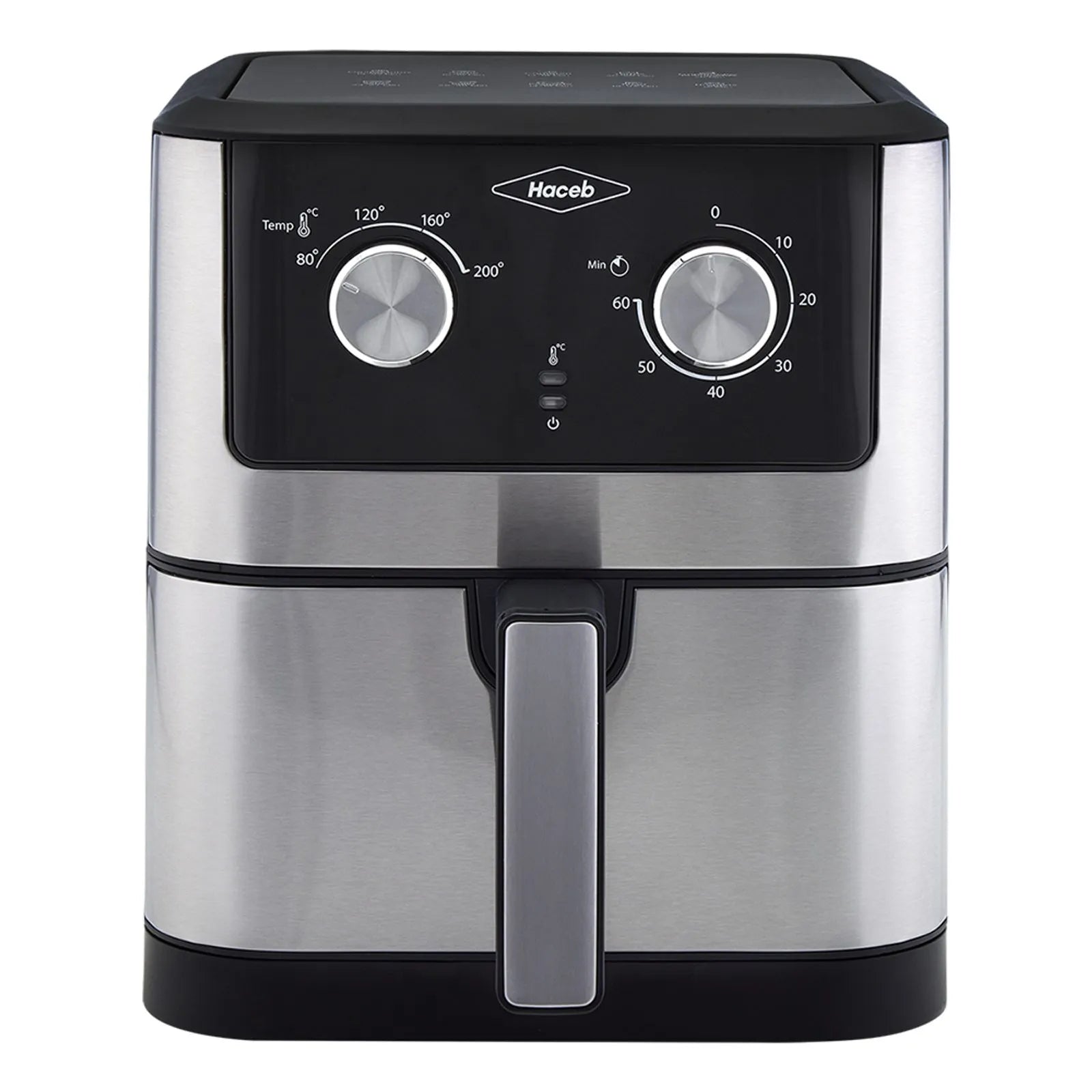 Freidora de Aire Haceb 6 litros  Inox Negra