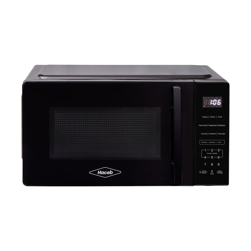 Horno Microondas Haceb 0.7 20L Con Manija, Negro
