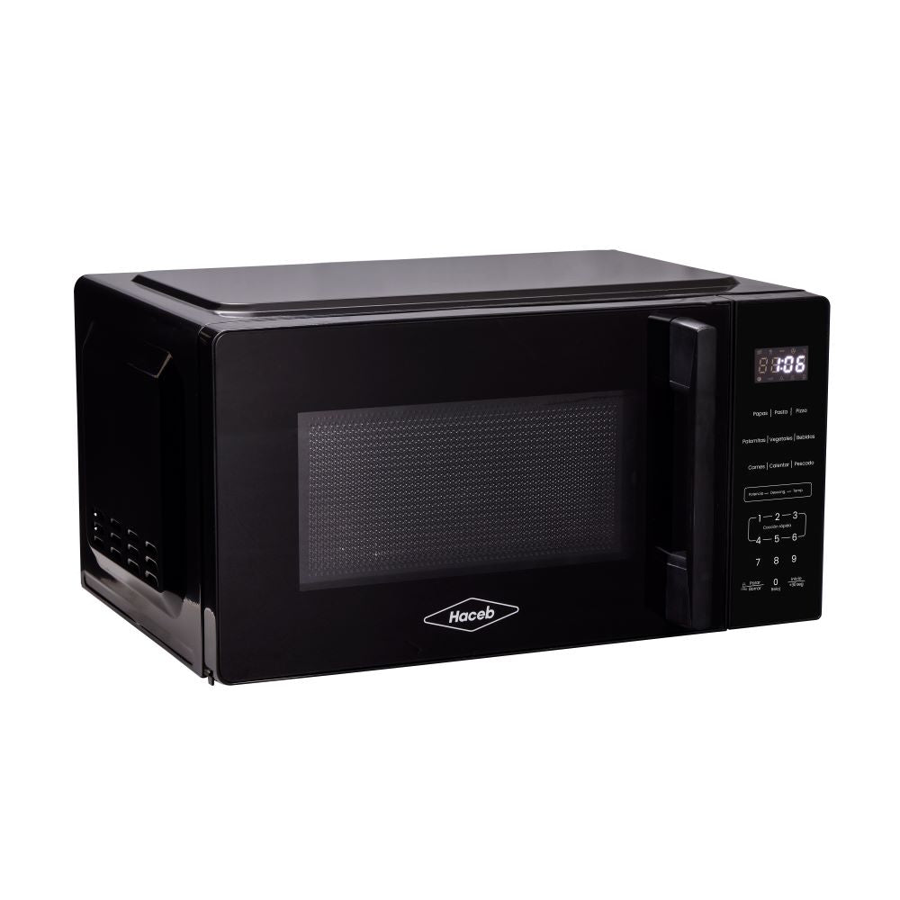 Horno Microondas Haceb 0.7 20L Con Manija, Negro