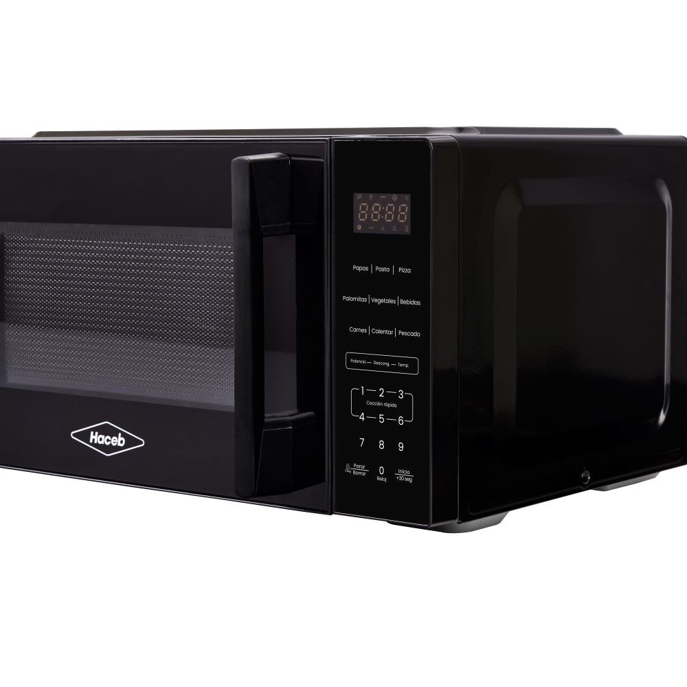Horno Microondas Haceb 0.7 20L Con Manija, Negro