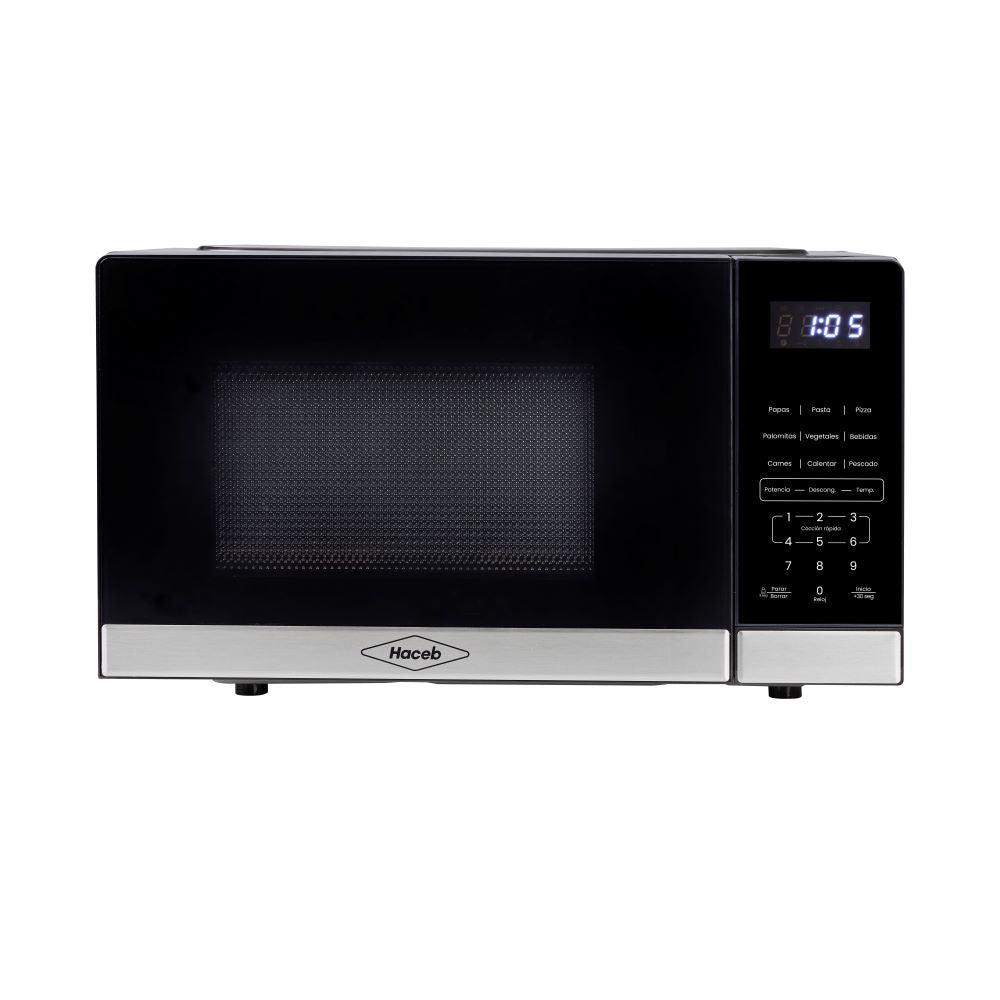 Horno Microondas Haceb 0.7  20L Tipo Push, Negro