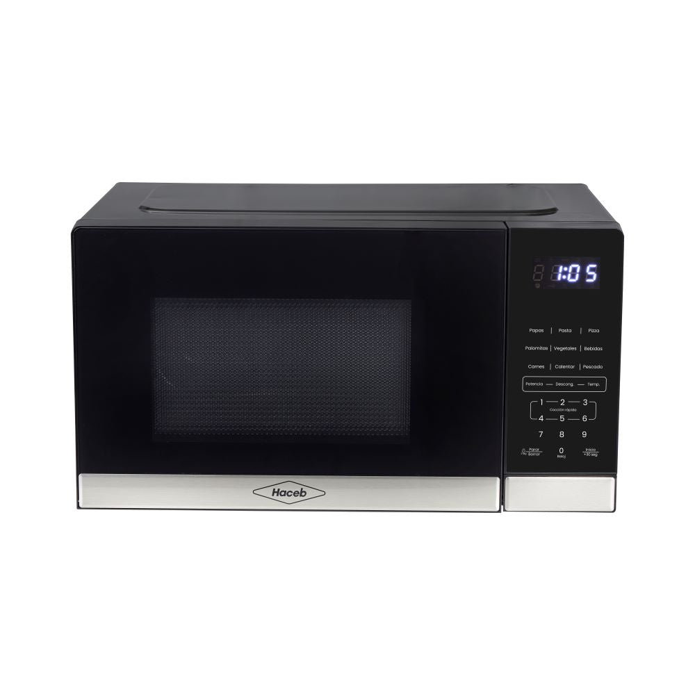 Horno Microondas Haceb 0.7  20L Tipo Push, Negro