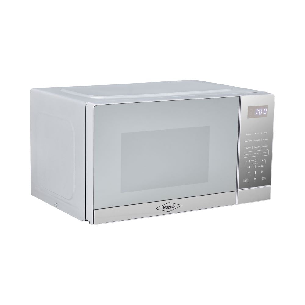 Horno Microondas 0.7  20L Tipo Push, Plateado