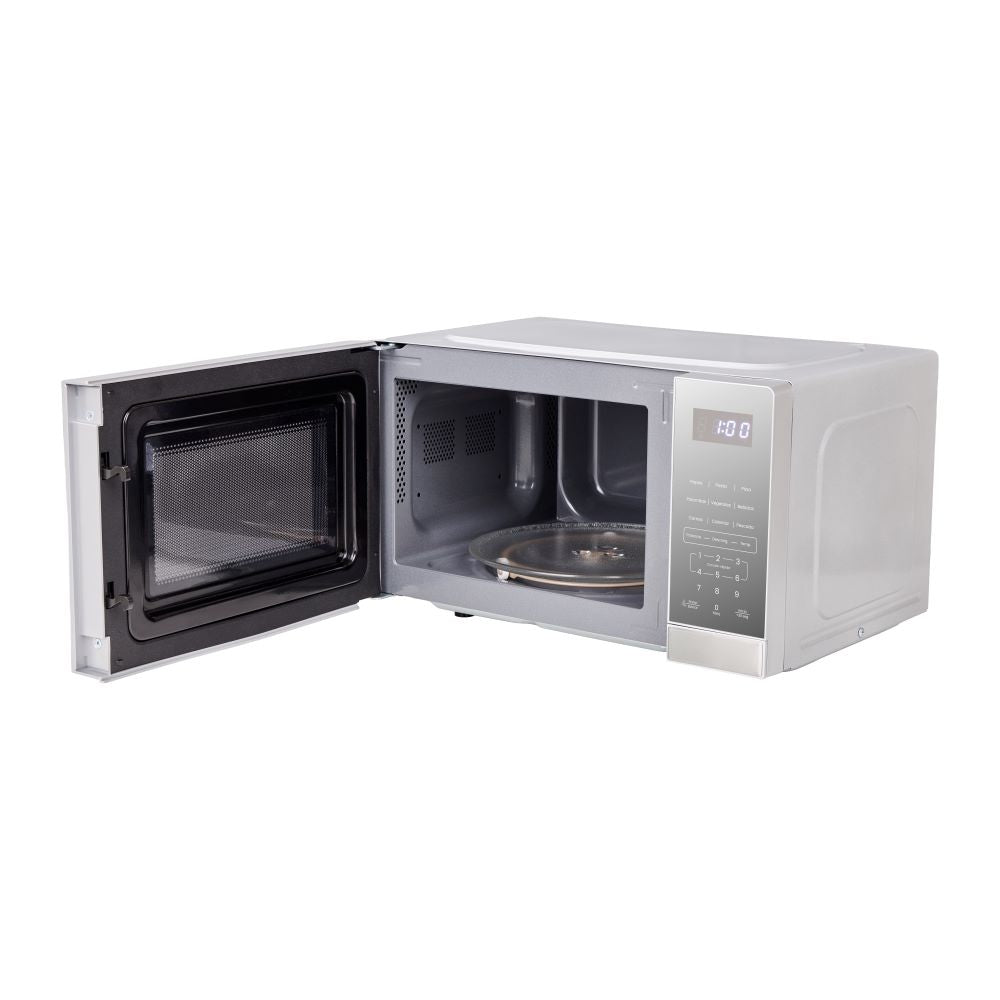 Horno Microondas 0.7  20L Tipo Push, Plateado