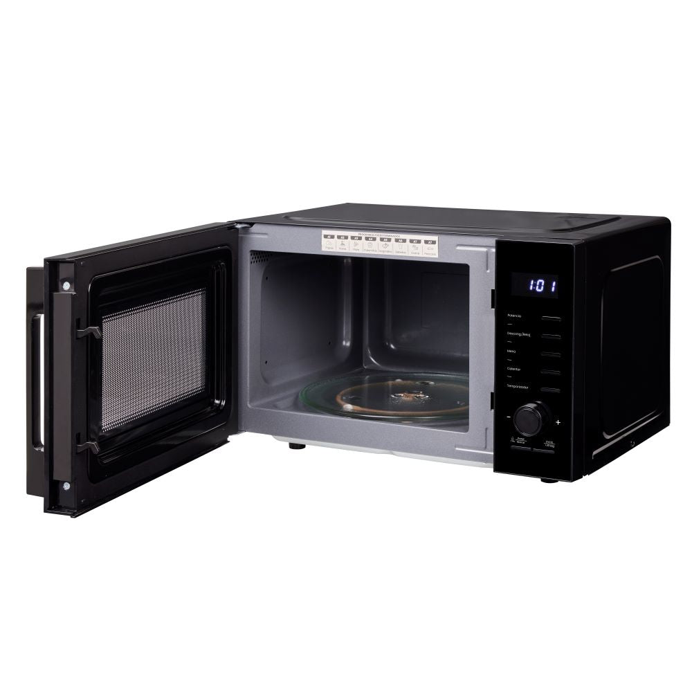 Horno Microondas Haceb 0.9  25L Con Perilla, Negro