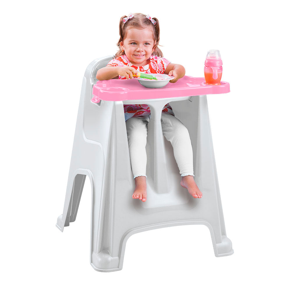 Silla Comedor para Bebé Rosado