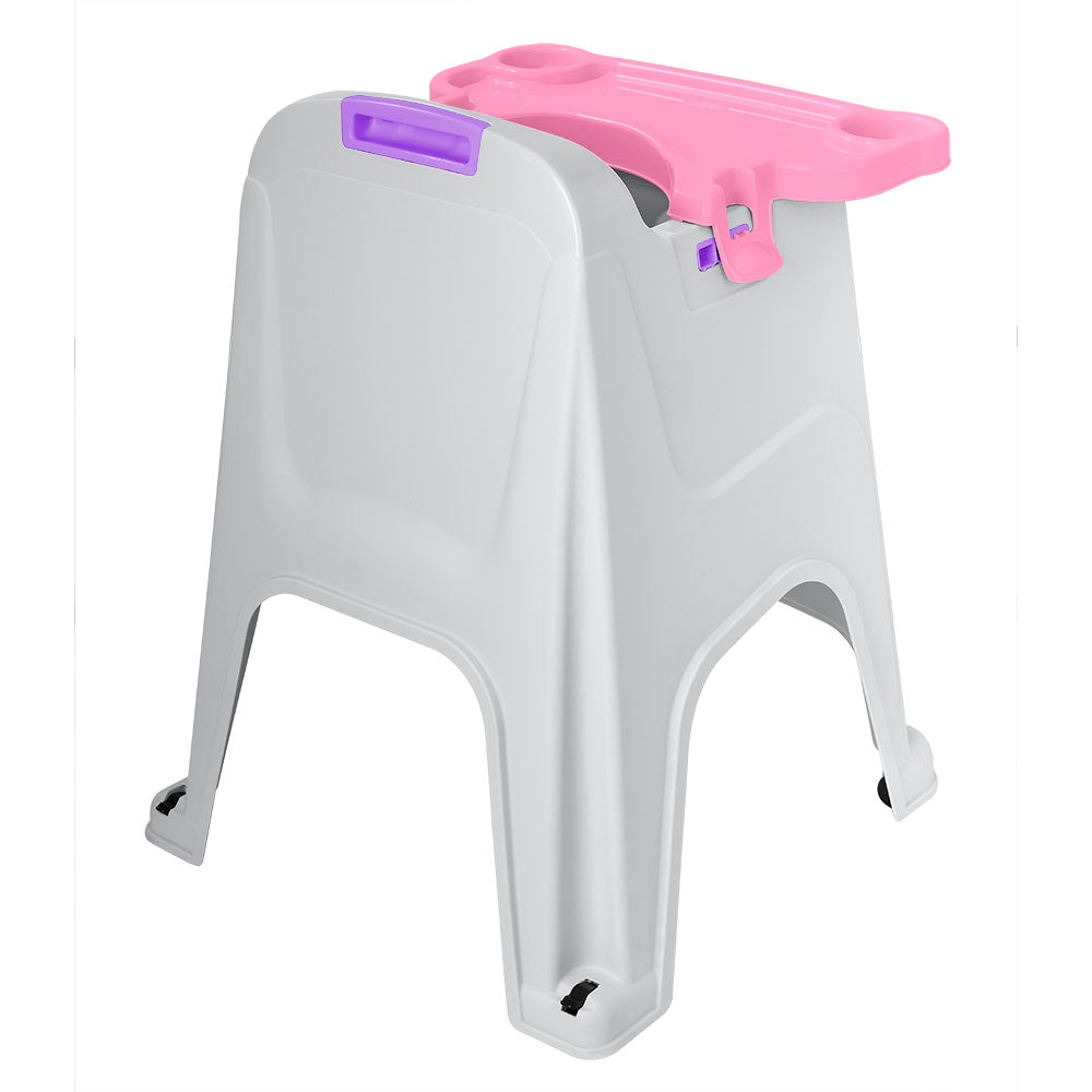 Silla Comedor para Bebé Rosado