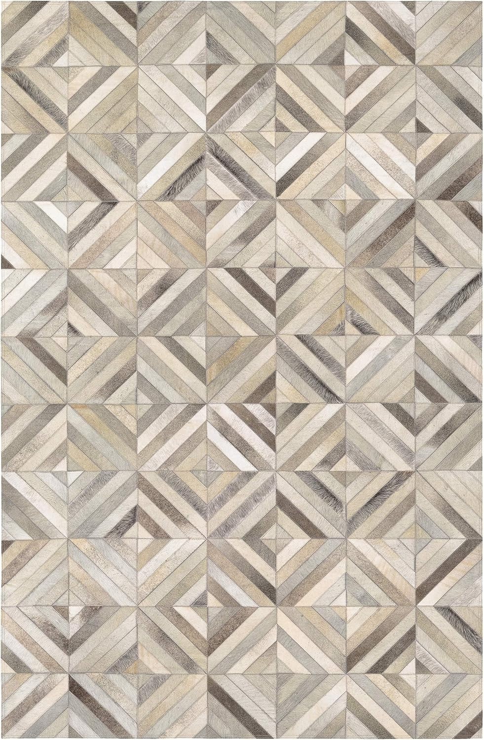 Couristan Chalet Blocks - Alfombra color marfil, 3'4" x 5'4"