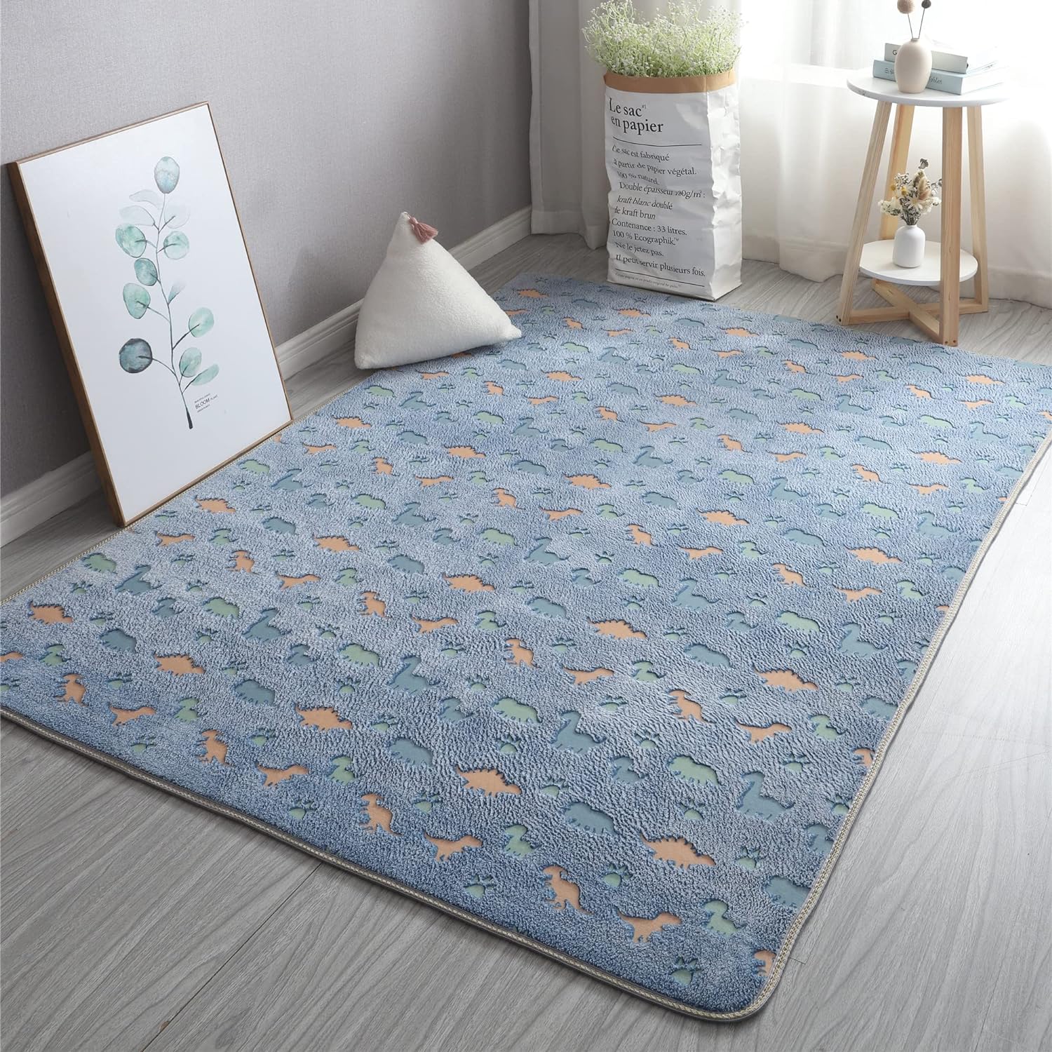 Alfombra luminosa que brilla en la oscuridad para dormitorio, sala de estar,...