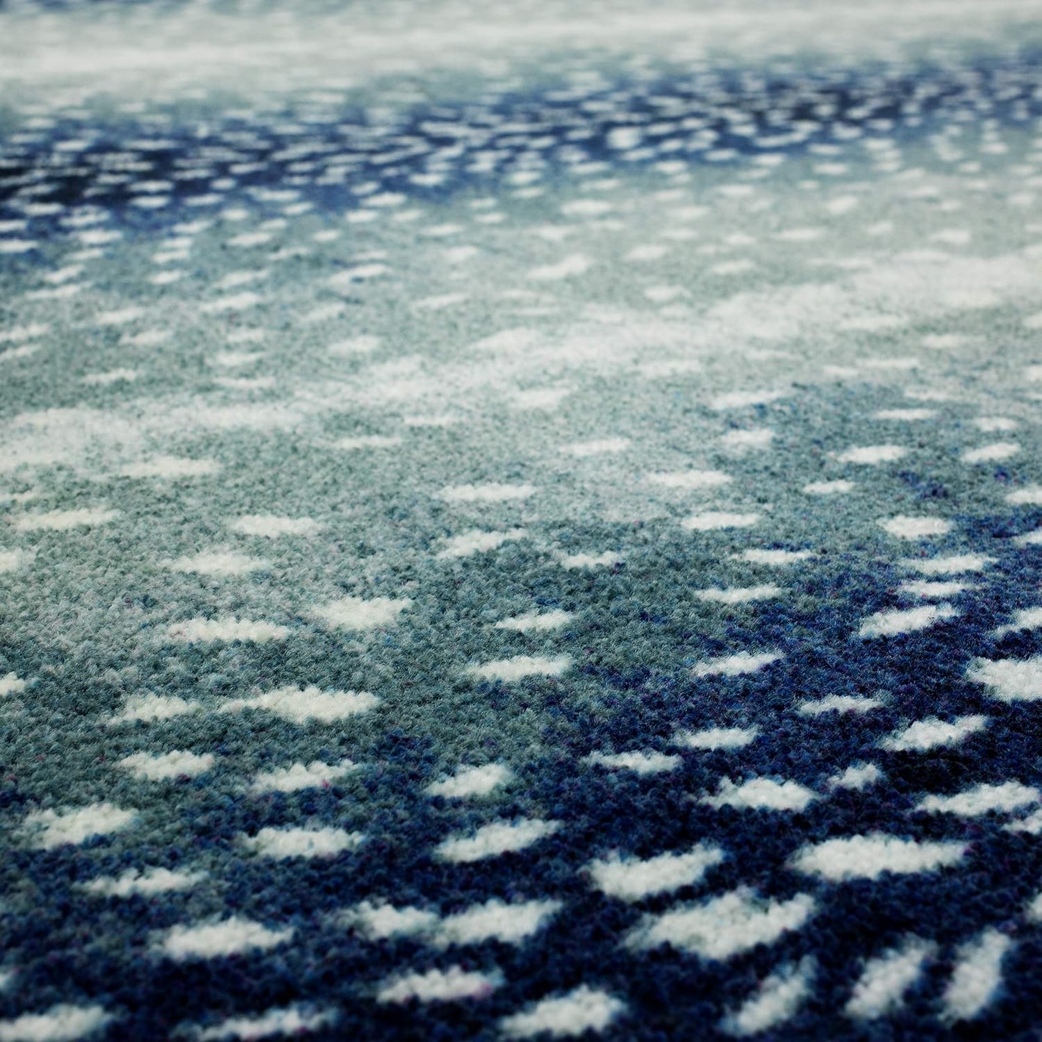 Mohawk Home Alfombra de corredor con estampado animal azul de piel de antílope...