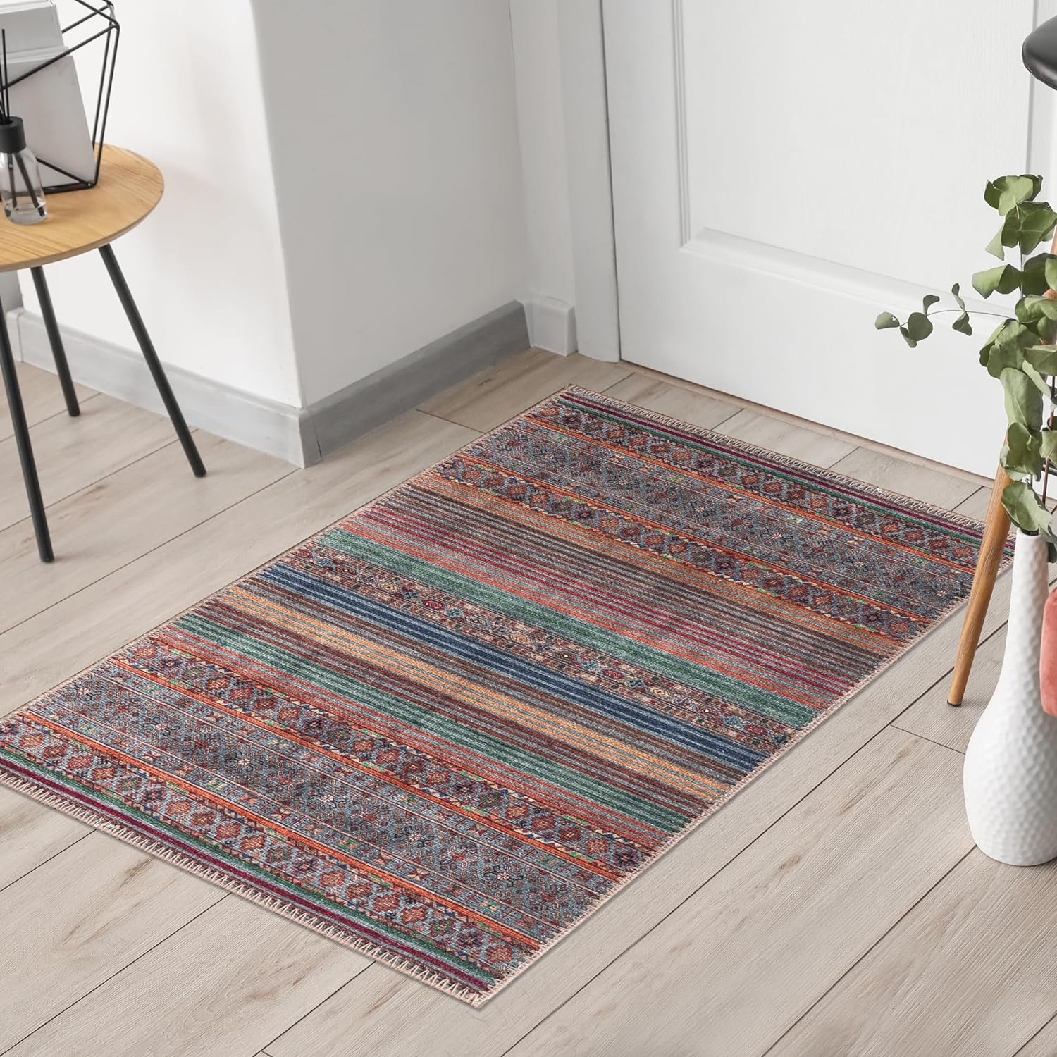 Keen Home Design Alfombras lavables a máquina con parte trasera antideslizante,...
