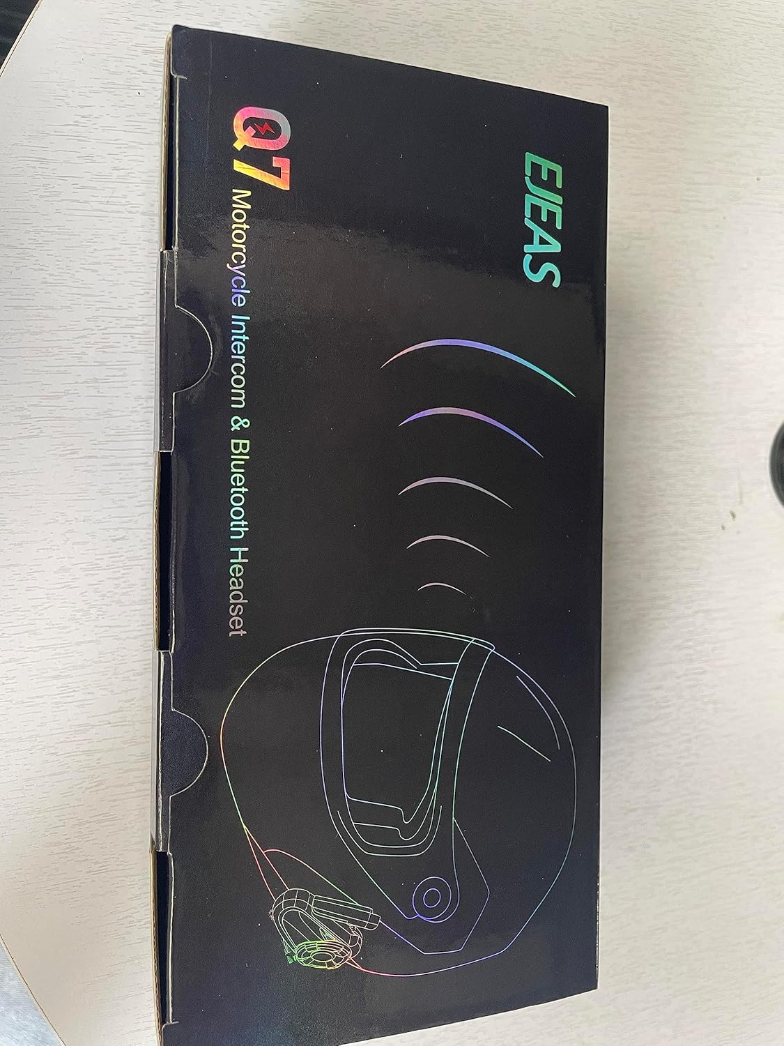 EJEAS Q7 - Intercomunicador de motocicleta mejorado, sistema de comunicación de...