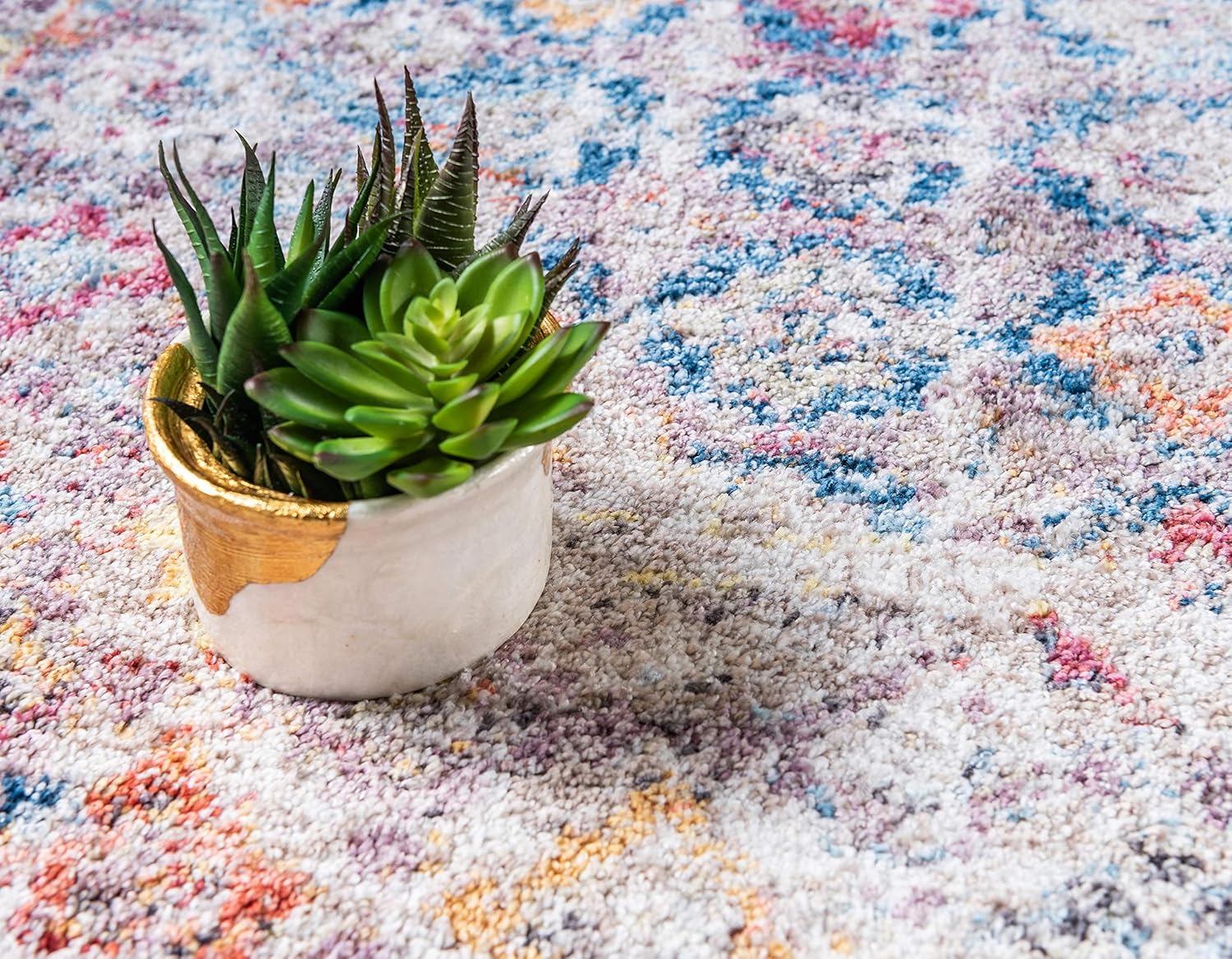 Unique Loom Brighton Collection - Alfombra vibrante con estampado tradicional,...