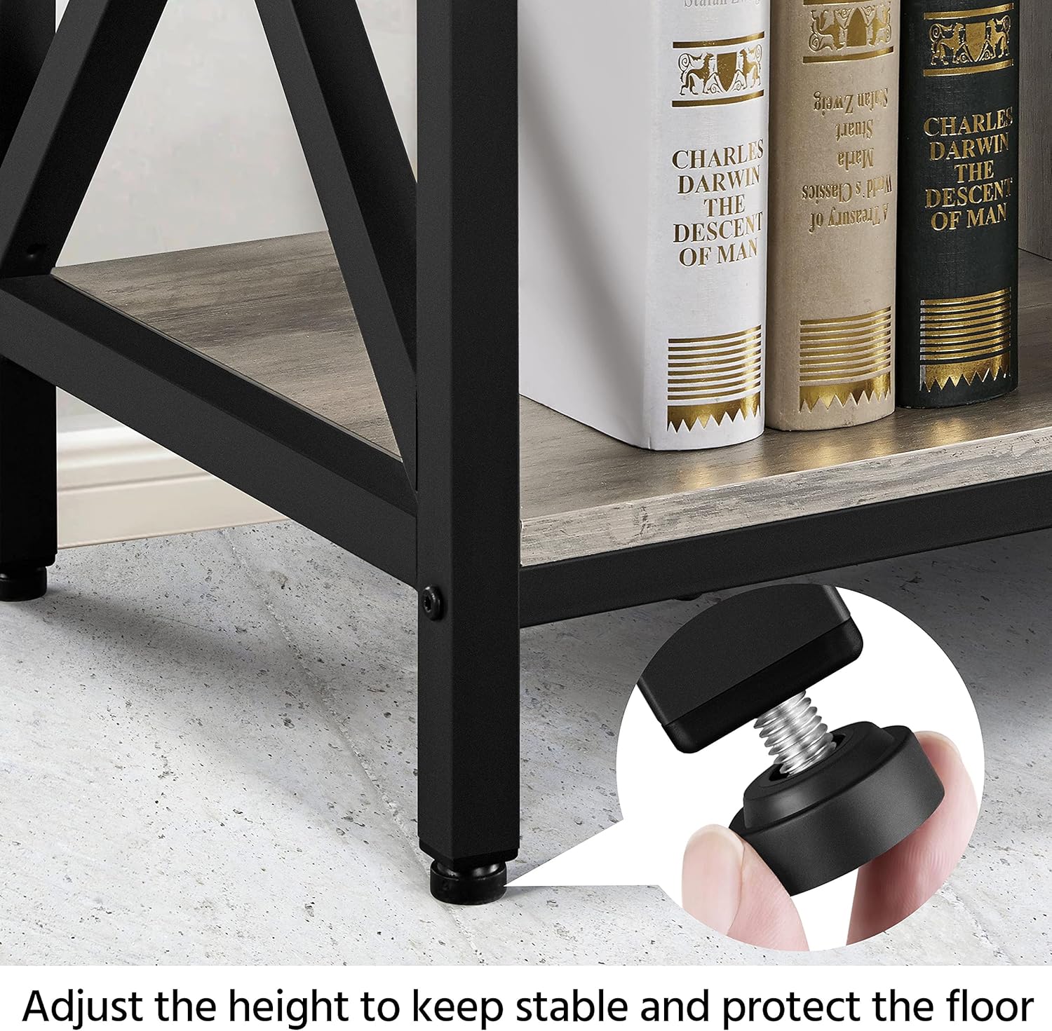 Yaheetech Soporte de TV para TV de 65 pulgadas, soporte de TV de madera para...