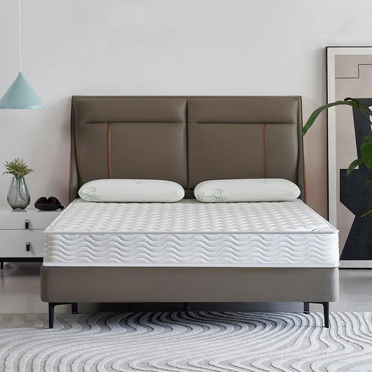 Colchón híbrido Homelife de resortes interiores de 6 pulgadas con capa de