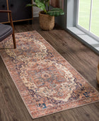 Bloom Rugs - Tapete tradicional para el pasillo, lavable y antideslizante, para...