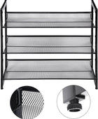 SONGMICS Zapatero de 3 niveles, soporte organizador de zapatos de malla...