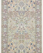 Rugs.com Rabia Collection - Alfombra baja marfil de 5 x 8 pies, perfecta para...