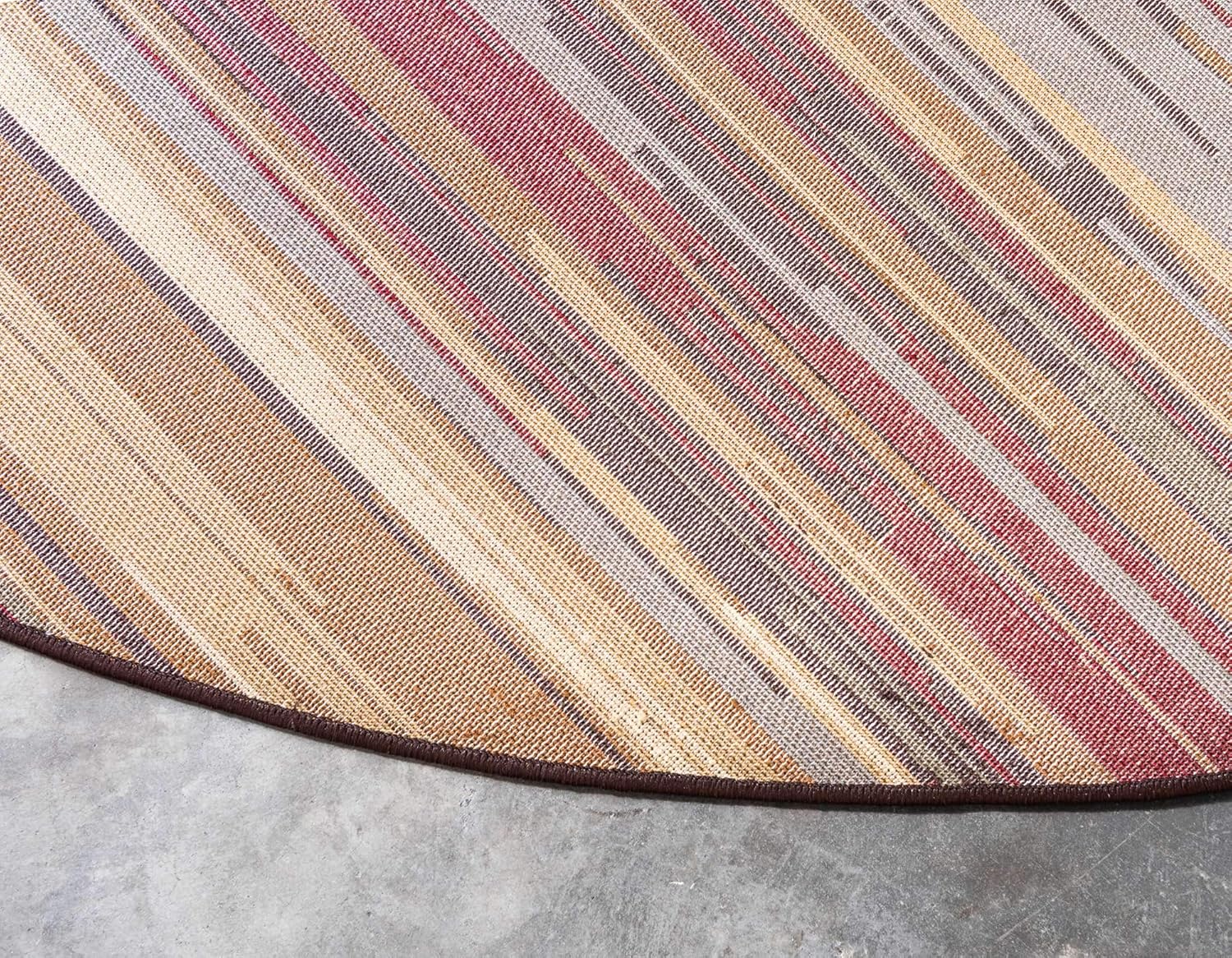 Unique Loom Barista Collection - Alfombra moderna a cuadros, contemporánea,...